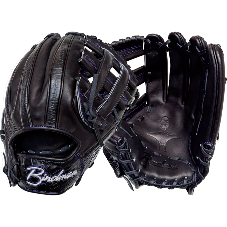 Birdman 12.75" Black Gator Dual Welting Iconic Series Glove