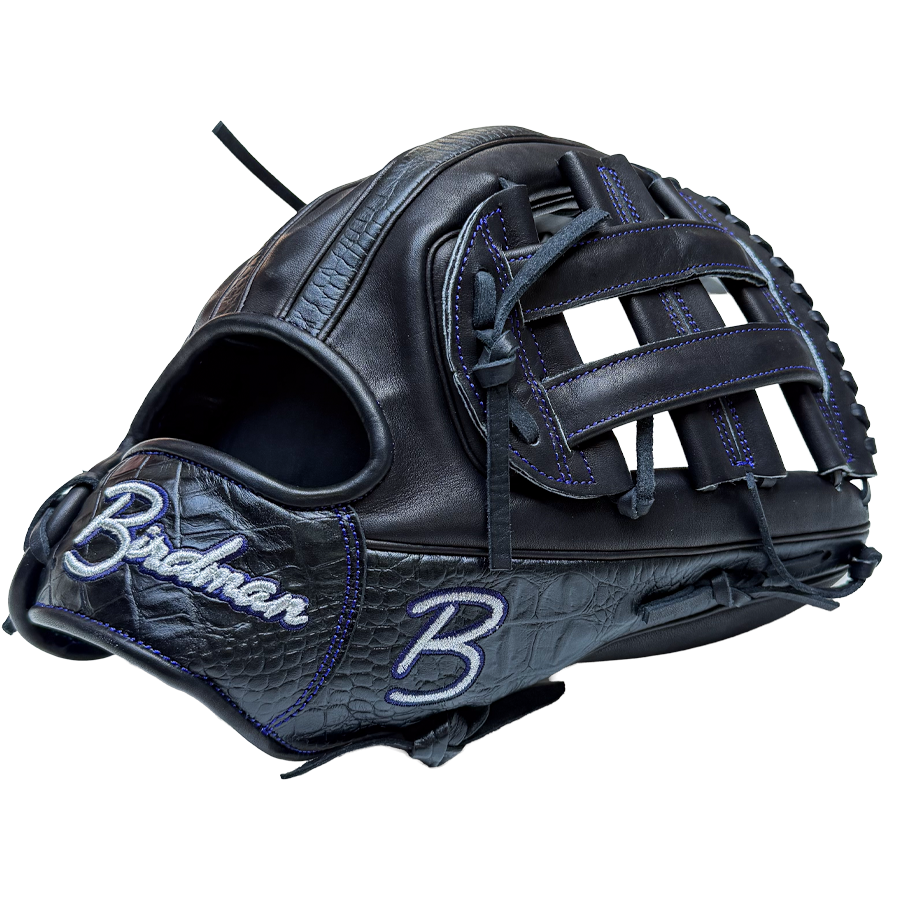 Birdman 12.75" Black Gator Dual Welting Iconic Series Glove