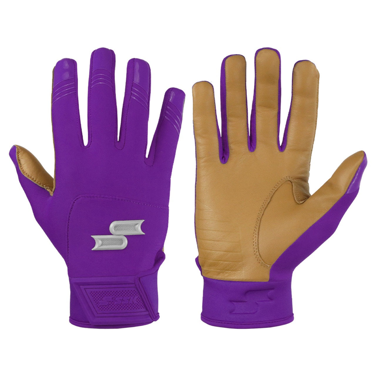 SSK X1 Batting Gloves Youth Large Purple