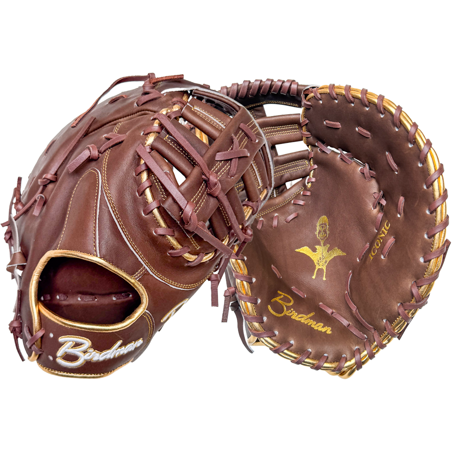 Birdman 13" Mocha and Gold First Base Iconic Series Glove