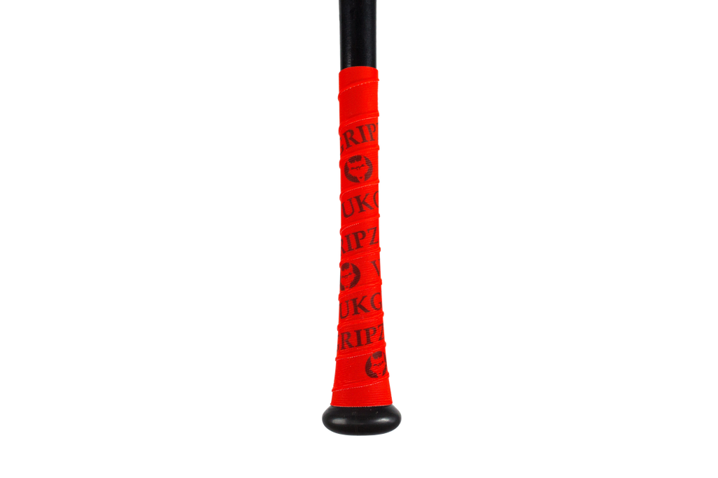 Vuk Gripz Red Bat Grip Tape with Black