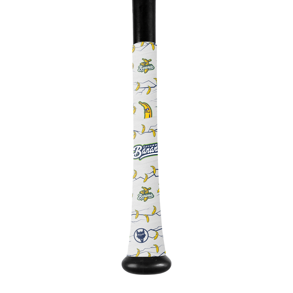 Vuk Gripz Savannah Bananas White Bat Grip Tape