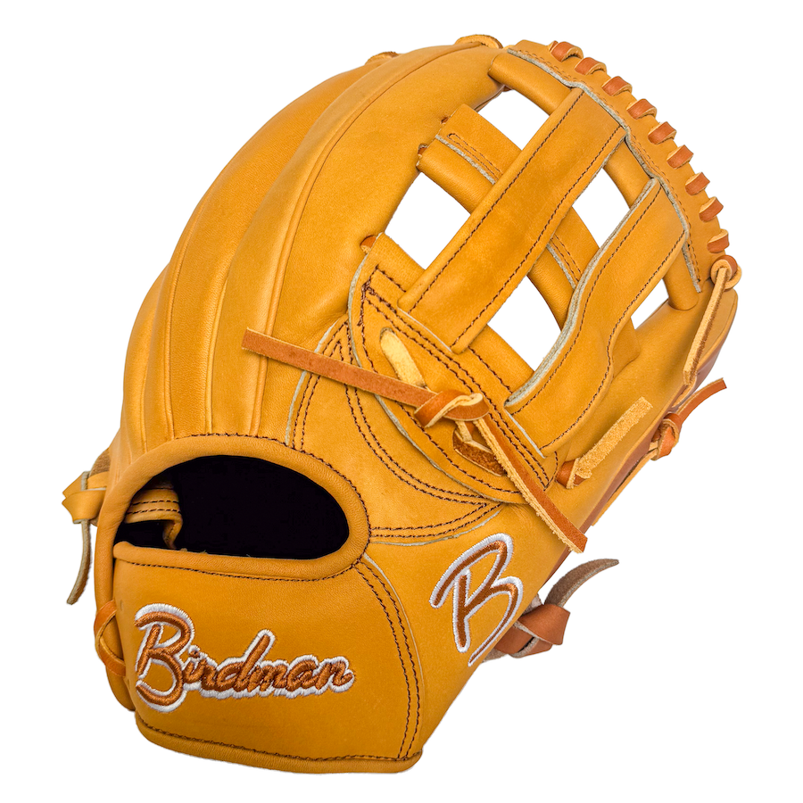 Birdman Left Handed 12.75" Tan H Web Outfield Wingman Series Glove